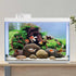 AWERT 36x24 inches Wood Aquarium Background, Seaweed River Bed & Lake Fish Tank Background, Seagrass Vinyl