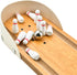 Tabletop Mini Bowling Game Set, Funny Gifts for Adults, Wooden Mini Bowling Set for Home Office Desk Toys