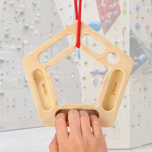 ZEMBSOYA Rock Climbing Training Board, Portable Fingerboards with Ropes, Professional Climbing Boards for Pull-up Grip