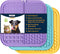LUKITO 3PCS Licking Mat for Dogs & Cats, Suction Cups, Peanut Butter Lick Pads for Anxiety Relief and Training