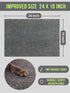 Cat Scratching Mat, 24 x 15 Inch Horizontal Floor Pad with Sticky Tapes, Protects Couch and Carpets