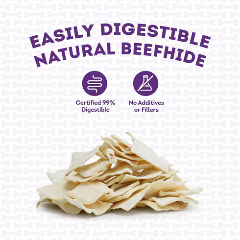 American Sourced Beefhide Chips, Dog Chew Treats, 22oz