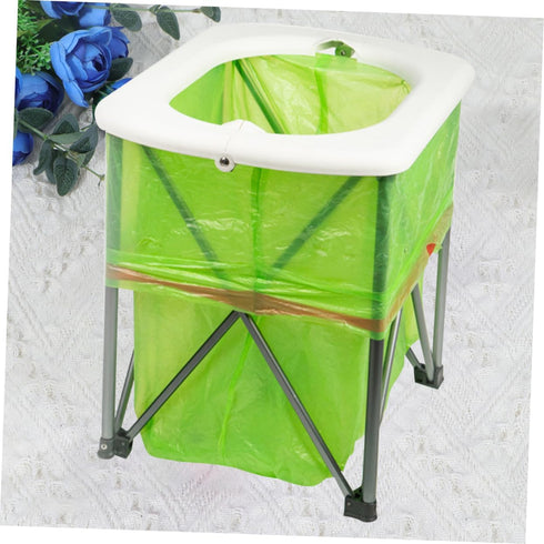 KOMBIUDA Folding Portable Outdoor Toilet Collapsible Camping Bathroom Sturdy Emergency Potty for Car Trips and Outdoor