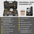 iunio Universal Gun Cleaning Kit with Mat and Case, Full Brass Jags, Rods and Adapters for All Guns