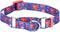 Blueberry Pet Large Martingale Safety Training Dog Collar, Irish Blue, Heavy Duty Adjustable, Rose Print