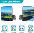 Golf Cart Mirror - No-drilling Side Rear View Mirror Compatible