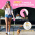 Retractable Dog Leash, 16ft Walking Leash for Small Dogs up to 77lbs, Non-Slip Handle - Pink