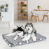VANKEAN Dog Crate Mat Reversible Cool and Warm, Stylish Bed for Crate with Waterproof Inner Linings, Grey