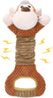 Squeaky Dog Toy with Crinkle Paper, Interactive Plush Chew Toy for Puppies and Dogs, Great for Tug of War