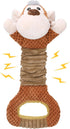 Squeaky Dog Toy with Crinkle Paper, Interactive Plush Chew Toy for Puppies and Dogs, Great for Tug of War