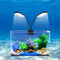WEAVERBIRD 15W Double Head Aquarium Fish Tank Light, 32 LED Clip Lamp, 1600LM White Lighting for 8-15 Inch Tank
