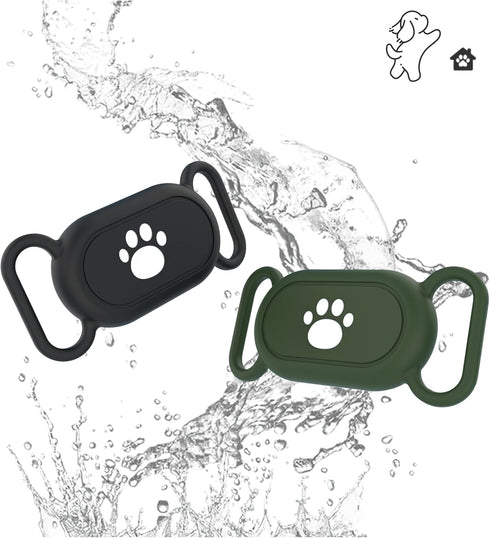 5 Pack Dog Collar Holder for Samsung Galaxy Smarttag 2, Waterproof Silicone Tracker Case Holder for Pets