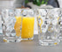 Home Essentials Set of 4 Juice Glasses, 7 oz Water Tumblers for Juice, Cocktails, Dishwasher Safe