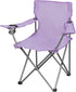 Generic Basic Quad Folding Camp Chair with Cup Holder, Lavender Adult Portable Outdoor Chair, Heavy Duty Steel Frame