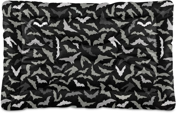 Halloween Bats Pet Bed, Cute Dog Bed Mat, Absorbing Non-Slip Pad for Small, Medium, and Large Dogs, Puppy Cat 24 in x