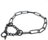 Herm Sprenger Black Stainless Steel Fur Saver Dog Collar Long Link for Medium Large Dogs (25in, Made in Germany)