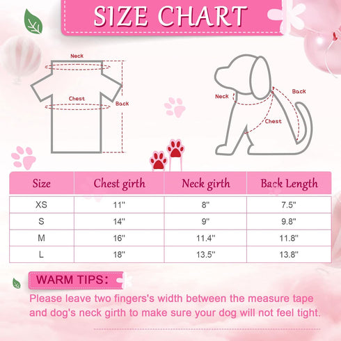 8 Pieces Pet Shirts Printed Puppy Shirts Soft Dog Shirt Pullover Dog T Shirts Cute Dog Sweatshirts Valentine's Day Puppy Girl Clothes Dog Outfits Small Dog for Pet Dogs Cats (Vivid Pattern, Large)