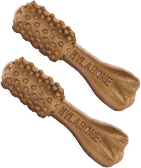 Nylabone Nutri Dent Dog Dental Chews - Natural Dog Teeth Cleaning & Breath Freshener - Filet Mignon Flavor, Mini (160