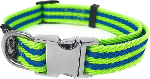 Regal Dog Products Large Pet Collar with Custom Engraved Buckle | Durable Twill Collars for Small Medium Large Dogs