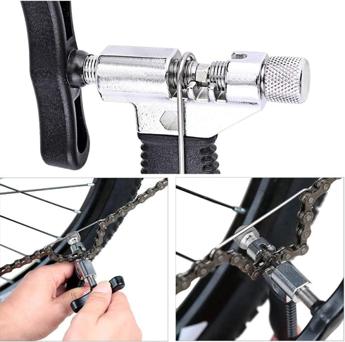 Oumers Bike Link Plier + Chain Breaker Splitter + 6 Pairs Bicycle Missing Link, Professional Bike Chain Repair Tool
