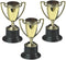Small Plastic Gold Trophies Fun Express - Party and Event Supplies, Bulk Set of 24