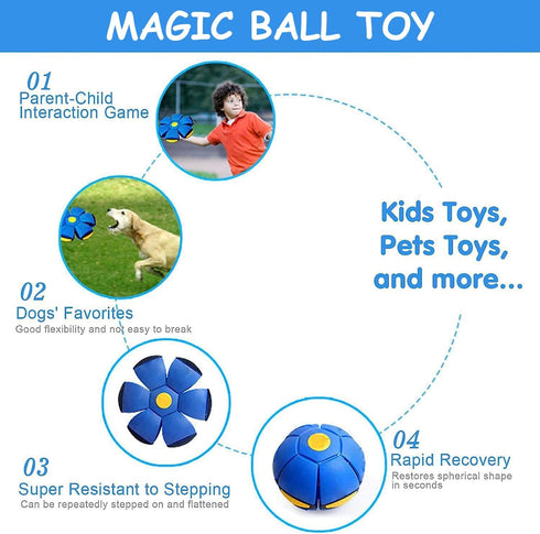 Generic 6 Magic Ball, Magic Meta Ball, Magics Bouncing Balls, Dual Form Freely Switchable, The MagicBall with Light