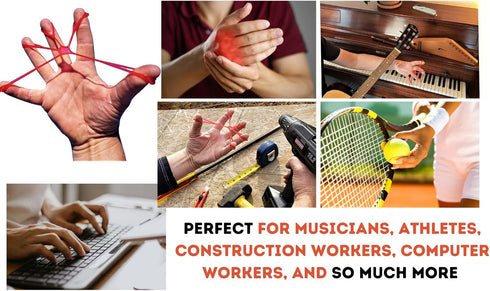 Patented Hand Exerciser - Original Hand Grip Strengthener for Physical Therapy, Musicians, and Athletes - Made in USA
