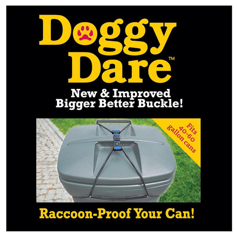 Large Trash Can Lock for 45 Gallon Cans, Bungee Cord Design for Easy Install, Perfect for Dogs and Raccoons