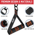 Heavy Duty Exercise Handles - Gym Equipment for Cable Machine Attachment, Resistance Bands, Weight Lifting (Set of 2)