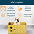 Extra Large Cardboard Cat Scratcher Box, 17"x13"x8.25", Fun Cat Scratching Bed with Catnip for Indoor Cats