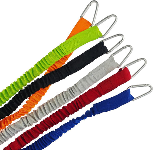 Kayak Paddle Leash - Stretchable Coiled Lanyard Leash for Kayak, Paddles, Fishing Poles, and Rods