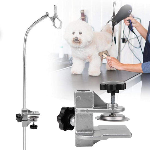 EVTSCAN Pet Grooming Table, Clamp Metal Dog Grooming Table Arm H Bar Clamp Holder Aid Accessory Hair Dryer Clamp Clip Holder(2.3 * 2.3cm)