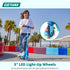 Gotrax K03 Kick Scooter for Kids, 5" LED RGB Lighted Wheels, 4.6 lbs Lightweight and One-Click Detachable Design, Height Adjustable Handbar, Anti-Slip Deck and Max Load 110 Lbs for Boy&Girl Age 3+ by Gotrax