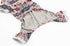 Xmas Grey Red Cotton Clothes Dog Pajamas Jumpsuit for Pets, Medium 16"