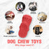 Indestructible Squeaky Dog Toys for Aggressive Chewers, Tough Chew Toys for Medium/Large Dogs, Heavy Duty (Slipper-Red)