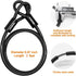 NDakter Heavy Duty Bike Locks, Combo U Lock with 5Ft Steel Cable for Electric Bike