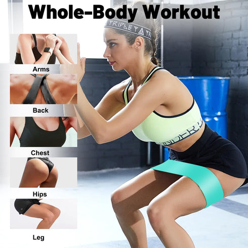 Resistance Loop Exercise Bands, 5pcs Set for Working Out, Fitness Elastic Bands for Home Gym