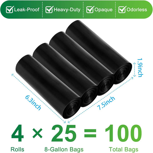 8 5 Portable Toilet Bags - Gallon Camping Toilet Bags, Biodegradable Travel Potty Bag for Portable Toilet, Thickened