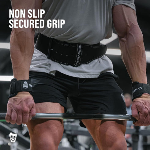Gymreapers Weight Lifting Hooks (Pair), Heavy Duty Power Wrist Straps for Deadlifts, Pull Ups, Gym Gloves