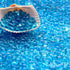 Glass Stones, 1Lb/460g Irregular Sea Glass Pebbles, Non-Toxic Artificial Gemstones for Aquarium, Turtle Tank, Vase