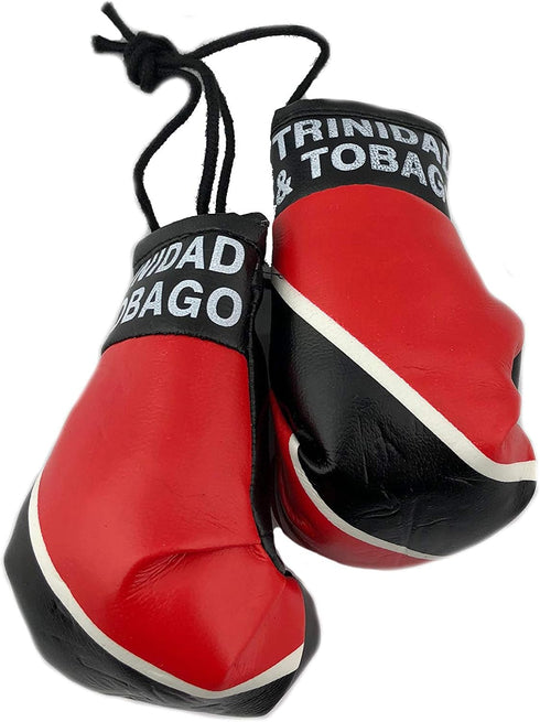 Hanging Car Mirror Mini Boxing Gloves, Trinidad and Tobago