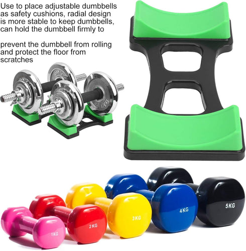VGEBY Dumbbell Frame Stand, 2 Pcs ABS Bracket Mat, Portable Storage Frame for Fitness Equipment