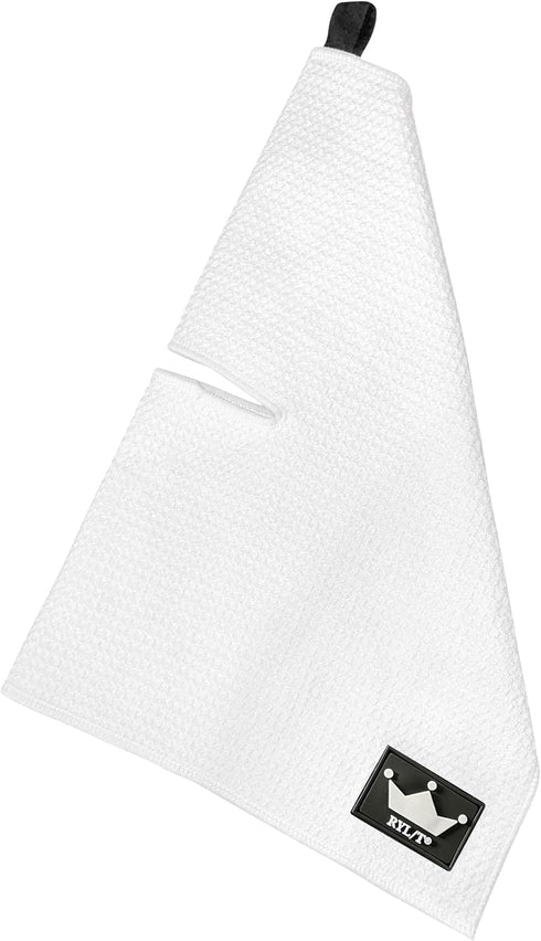 Magnetic Golf Towel with Loop Attachment and Center Cut - Strong Magnet for Golf Bag or Cart Accessory