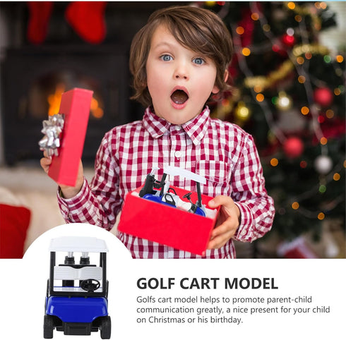 IMIKEYA Mini Golf Cart Die Cast Metal Model - 1:20 Scale Pullback Action Golfcart Vehicle