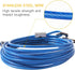 Dog Stake Tie Out Cable, 16" Anti Rust Reflective Stake for Medium Large Dogs, Outdoor Use