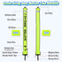 Seafard High Visibility Diving Surface Marker Buoy (SMB), Inflatable Scuba Signal Tube with Reflective Band, Safety