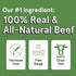 Real Meat Dog Treats - Two 12oz Bags of Air-Dried Beef Jerky for Dogs, Grain-Free, High Protein Treats