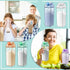 20 17 oz Foaincore Pcs Clear Milk Carton Water Bottles Bulk Plastic Square Milk Bottles Portable Reusable Leakproof Cup