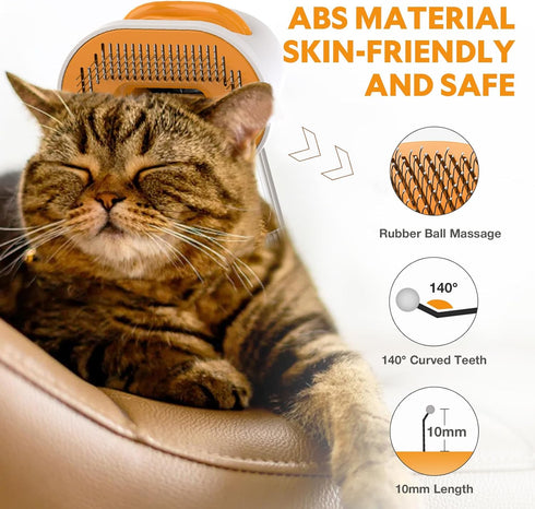 YoPoll Trimming 4 1 Cat Dog Grooming Vacuum Kit with Brush, Low-Noise Pet Hair Shedding Grooming for Indoor Cats Dogs