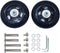 Mute Wear-resistant Luggage Suitcase Replacement Wheels Kit, Inline Outdoor Skate Replacement Wheels (2.95" x 0.94")